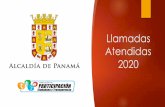 Llamadas Atendidas 2020 - Municipio de Panamá · 2020-04-07 · Centro de Llamadas Gráfica de enero. 2020 Fuente: Centro de Llamadas, Dirección de Participación Ciudadana y Transparencia/MUPA