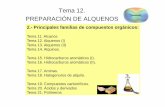 Tema 12. PREPARACIÓN DE ALQUENOSocw.unizar.es/.../temas/Tema12.Alquenos_1.pdf · Síntesis de alquenos mediante hidrogenación de alquinos 12. Métodos industriales de síntesis