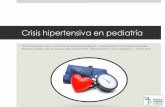 Crisis hipertensiva en pediatría · Crisis hipertensiva en pediatría Paola Cárdenas Jaén y Juan David González Rodríguez . Colaboración: Cinta Téllez González. Rotatorio