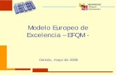 Modelo Europeo de Excelencia – EFQMcalite.umh.es/data/docs/70/MODELO EUROPEO DE EXCELENCIA...Modelo Europeo de Excelencia – EFQM - Oviedo, mayo de 2008 AGENDA • EFQM: recuerdo