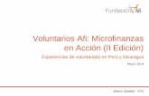 Voluntarios Afi: Microfinanzas en Acción (II Edición) · 2014-03-17 · Voluntarios Afi: Microfinanzas en Acción Posicionamiento global y regional 4 Buen desempeño de la región