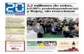 (el 80% proindependencia) y Rajoy, sin reaccionar · 2015-05-11 · ENTREVISTA AL ACTOR ROBERT DOWNEY JR. 16 JUAN HERRERO / EFE EL ATLÉTICO, REMONTADO Y DERROTADO Jugó con diez