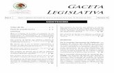 Congreso del Estado de Veracruz - Gaceta Legislativa · 2015-01-30 · X. Iniciativa con proyecto de decreto por el que se adicionan diversas disposiciones del Reglamen-to para el