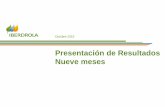 Presentación de Resultados Nueve meses - Iberdrola · Este documento ha sido elaborado por Iberdrola, S.A. únicamente para su uso durante la presentación de resultados correspondientes