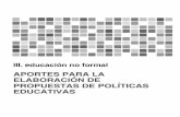 Aportes para la elaboración - OEI · 2019-06-11 · Mag. Ed. Soc. Marcelo Morales Secretaria Administrativa del Proyecto: Prof. Natalia Silva Los autores se hacen responsables por