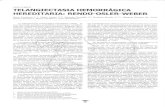 TELANGIECTASIA HEMORRAGICA HEREDITARIA: RENDU-OSLER …repebis.upch.edu.pe/articulos/ead/v3n1/a10.pdf · Los criterios de diagnóstico de Rendu-Osler-Weber se esquematiza (tabla 2)