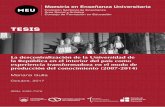TESIS - Comisión Sectorial de Enseñanza · mariana gulla octubre, 2017 issn: 2393-7378 tesis. ... ii- la estructura orgÁnica de los centros universitarios regionales en su relaciÓn