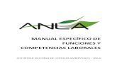 MANUAL ESPECÍFICO DE FUNCIONES Y COMPETENCIAS …portal.anla.gov.co/sites/default/files/... · MANUAL ESPECÍFICO DE FUNCIONES Y DE COMPETENCIAS LABORALES I. IDENTIFICACIÓN Nivel:
