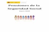 Pensiones de la Seguridad Social · Número de pensiones 9.572.422 + 1,13% Nómina de pensiones 8.904.936 mil. € 2,97% Importe de la pensión media 930,27 € + 1,82% Importe de