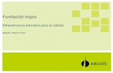 Fundación Argos - mineducacion.gov.co · 9 Título de la presentación CONVENIO Se realizó un convenio interinstitucional entre CRPML , Ecopetrol y Argos, que buscaba unir esfuerzos