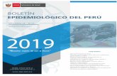 Semana Epidemiológica (del 27 de enero al 02 de febrero) 2019 · Boletín Epidemiológico del Perú SE 05-2019 (del 27 de enero al 02 de febrero del 2019) ... semanal de los episodios