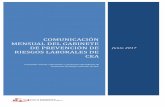 Comunicación mensual del GABINETE DE PREVENCIÓN DE ... - CEA · para el año 2017 subvenciones, en régimen de concurrencia competitiva, a PYMES y autónomos que realicen proyectos