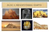 BLOC 3: MESOPOTAMIA I EGIPTE · Construcció de les piràmides de Gizeh. Imperi Mitjà: Capital Tebes. Conquesta de Núbia. Imperi Nou: Conquesta Síria i Palestina. Amenofis IV,