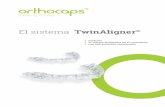 El sistema TwinAligner - Aliada Dental · superfi cie interna de plástico ﬂ exible se ajusta a los dientes. Esto garantiza ... 10 juegos de alineadores para tratar las ... maloclusiones
