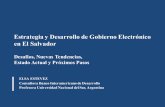 Estrategia y Desarrollo de Gobierno Electrónico en …secretariatecnica.egob.sv/wp-content/uploads/2017/02/...Estrategia y Desarrollo de Gobierno Electrónico en El Salvador Desafíos,