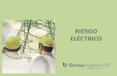 RIESGO ELÉCTRICO · 2020-06-25 · RIESGO ELECTRICO] Argentina ART ] Argentina ART BERKLEY ART Riesgo eléctrico El riesgo del contacto del cuerpo con la electricidad CONTACTOS DIRECTOS