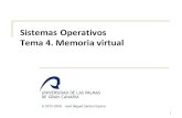 SistemasOperativos Tema 4. Memoria virtualsopa.dis.ulpgc.es/fso/teoria/pdf/FSO-04.2-Memoria virtual.pdf · El objetivo n¿Cómo podemos sacarle el jugo a la memoria? nUn proceso no
