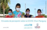 Encuesta de percepción sobre la COVID-19 en …...casos de coronavirus en Paraguay, creés que: Encuesta de percepciones sobre COVID-19 en Paraguay Cuatro de cada diez padres encuestados
