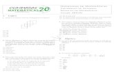 Olimpiadas de Matematicas · OLIMPIADAS MATEMATICAS 2020 - Taller SEXTO 4 GEOMETR IA 7. Si 219 + 218 + 2 17+ 2 = 2n, entonces nes: (a)72 (b)25 (c)21 (d)19 (e)20 8. Un virus inform