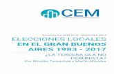 ELECCIONES LOCALES EN EL GRAN BUENOS AIRES 1983 - 2017estudiosmetropolitanos.com.ar/wp-content/uploads/2017/11/... · 2018-08-27 · Elecciones locales en el Gran Buenos Aires 1983-2017