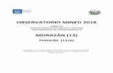MORAZÁN (13)€¦ · OBSERVATORIO MINED 2018 SOBRE LOS CENTROS EDUCATIVOS PÚBLICOS Y PRIVADOS SUBVENCIONADO DEL DEPARTAMENTO DE MORAZÁN (13) PERQUÍN (1316) Elaborado con los resultados