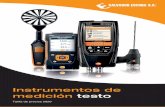 Instrumentos de medición testo - Salvador Escoda · • Instrumento de medición profesional compacto de la serie Testo Smart Probes para el uso con smartphone/tablet • Medición