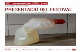 DOSSIER DE PREMSA PRESENTACIÓ DEL FESTIVAL · 02 ÍNDEX Introducció La programació internacional Motor de creació escènica L’autoria catalana Els joves artistes i la nova creació