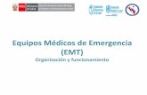 Equipos Médicos de Emergencia (EMT) · 17 - 18 de abril 2016 • Coordinación técnica y logística para el despliegue de EMT´s con el apoyo de la OPS y AECID a través de CICOM.