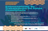 ¡CONSTRUYEMOS COMUNIDADES SALUDABLES! Entrenamiento …dhhs.ne.gov/Documents/CHWFlyer-Spanish.pdf · 2020-07-01 · COMUNIDADES SALUDABLES! Entrenamiento De Trabajadores De Salud