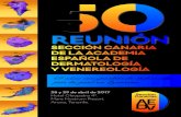 Reuniónaedv.es/wp-content/uploads/2017/01/50_reunion_SCAEDV...Reunión Sección canaRia de la academia eSpañola de deRmatología y VeneReología 50 años compartiendo dedicación