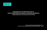 Organigrama Institucional de la Universidad Iberoamericana … · Organigrama Institucional de la Universidad Iberoamericana Ciudad de México (Actualizado al 30 de abril de 2019)