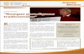 Principal desafío “Romper paradigmas tradicionales”iimp.org.pe/website2/jueves/ultimo243/boletin_160611.pdf · Los Canarios 155 - 157 Urb. San César - II Etapa, La Molina, Lima