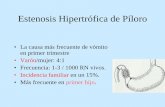 Estenosis Hipertrófica de Píloro - USALcampus.usal.es/~ogyp/Clases teoricas 2012 2013/Digestivo...Estenosis Hipertrófica de Píloro • La causa más frecuente de vómito en primer