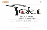 Memoria 2015 ONG Centro de Desarrollo Toki Rapa Nui ONG TOKI 2015.pdf · 2019-03-04 · constructivo que busca mejorar la relación entre las construcciones del hombre y la naturaleza: