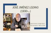 José Jiménez lozano (1930- )©+Jiménez+loza… · Antología poética, (Renacimiento, Sevilla 2013), edición de Enrique García-Máiquez. Premios Premio de la Crítica de narrativa