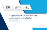 La protección intelectual del patrimonio tecnológico · La protección jurídica de las nuevas creaciones alienta a destinar recursos adicionales a la innovación. ... propiedad