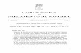 DEL PARLAMENTO DE NAVARRA · 2017-09-21 · — Debate y votación de la moción por la que se insta al Gobierno de Navarra a estable - cer un procedimiento que garantice la máxima