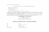 Código Penal - Poder Judicial del Estado de Campeche · 2014-04-22 · Código Penal Ley 599 de 2000 Índice General Código Penal Índice Alfabético Código Penal Abreviaturas