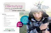 CURSO: ciberbullying · el ciberbullying como de actuar de manera adecuada durante los primeros momentos ante la presencia de un caso. Asimismo, conocerán los recursos y los agentes