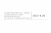 Memoria del Grupo de Empresa Caja Segovia · CURIOSIDADES DE SEGOVIA, que por falta de tiempo no se ha puesto en marcha en este ejercicio, pero que lo sacaremos en el próximo año