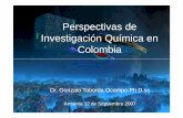Perspectivas de Investigación Química en Colombiablade1.uniquindio.edu.co/uniquindio/eventos/siquia20130429/siquia2… · 3.06% 2.92% 2.67% 1.29% 1.04% 0.96% 0.40% 0.30% 0.00% 0.50%