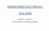 Clase 9 parte 1 Instrumentos de Hierro Móvil · 2020-05-05 · Clase 9 –parte 1 ... 9 MEDICIONES ELÉCTRICAS I Departamento de Ingeniería Eléctrica y Electromecánica Facultad