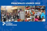 PRINCIPALES LOGROS 2015 - Gob · 2017-06-07 · PRINCIPALES LOGROS 2015 . DESARROLLO INFANTIL ... Se ha desarrollo actividades sociales y culturales con 1150 personas con discapacidad