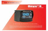 Onyx 3 - issosa.comissosa.com/pdf/onyx3.pdf · Onyx®3 Pulsioxímetro de dedo Conozca el nuevo pulsioxímetro Onyx3 de Nonin, ahora incluye la frecuencia respiratoria. Puede confiar