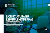 brochure licenciatura en lenguas modernas 2020€¦ · El estudiante de la Licenciatura en Lenguas Modernas con énfasis en Inglés de la Universidad La Gran Colombia: 1. Ostentará