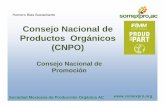 Consejo Nacional de Productos Orgánicos (CNPO)somexpro.org/wp-content/uploads/2008/04/PROMOCION.pdfproveedor de productos orgánicos a nivel internacional. 2. Las estrategias de promoción