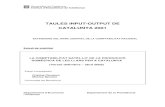 TAULES INPUT-OUTPUT DE CATALUNYA 2001 · el input: la cuenta de producción y la cuenta de explotación de los hogares 3.5. Base de datos necesarias para la elaboración de la cuenta