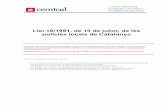 Diari Oficial de la Generalitat de CatalunyaLlei 3/2015, de l’11 de març, ... de les policies locals Llei 25/1998, de 31 de desembre, de mesures administratives, fiscals i d’adaptació