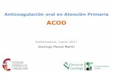 Presentación de PowerPoint - Fundesalud...Bertomeu-Martínez V, et al. Clin. Cardiol. 2015;38:357-64 0 20 40 60 80 Rosendaal Directo 63,8% 60,3%) Prevalence of poor anticoagulation