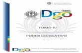 TOMO IV PODER LEGISLATIVO - Durango · 2019-11-29 · TOMO IV: PODER LEGISLATIVO CUENTA PÚBLICA ESTATAL 2018 de las cuentas públicas, y la Norma en materia de consolidación de